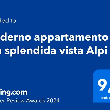 公寓 Moderno Con Splendida Vista Alpi